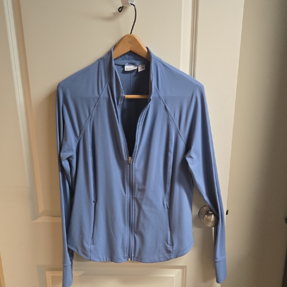 Athleta Women's Light Blue Zip-Up Jacket